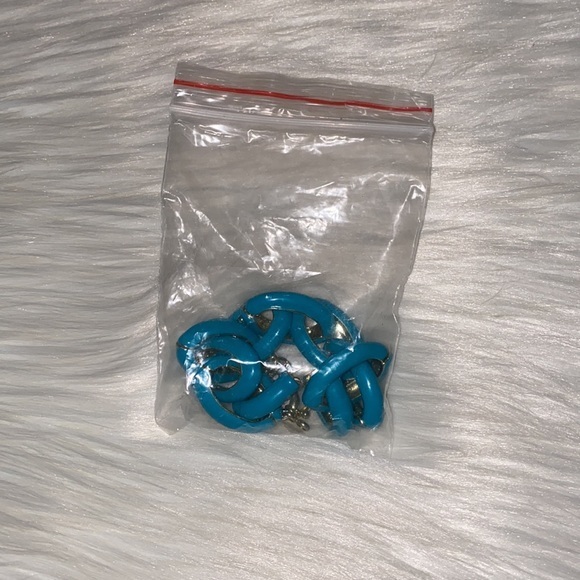 PRICE FOR 2!! T&J Designs Turquoise enamel chain link bracelet(s) - Picture 2 of 3